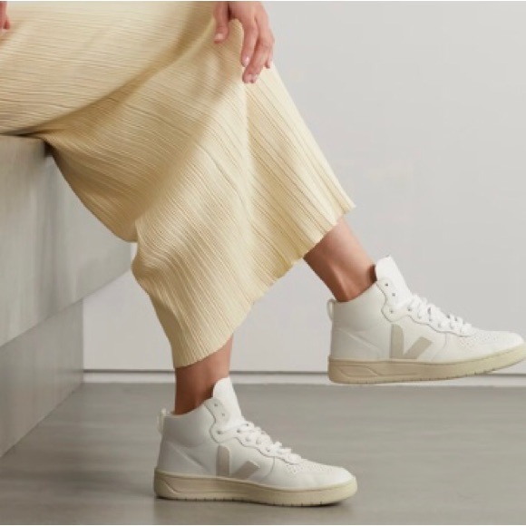 VEJA  V-15 High-Top Lace-Up Sneakers - - Picture 16 of 16